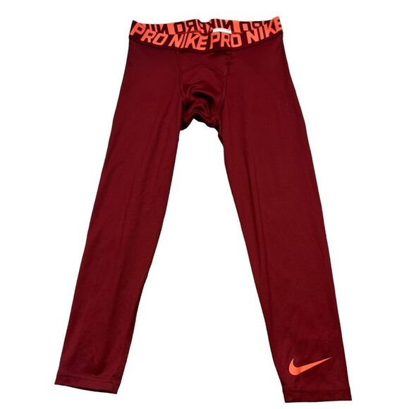 Boys‎ Nike Pro Coloburst Training Tights Orange Youth Size Medium - Picture 1 of 10
